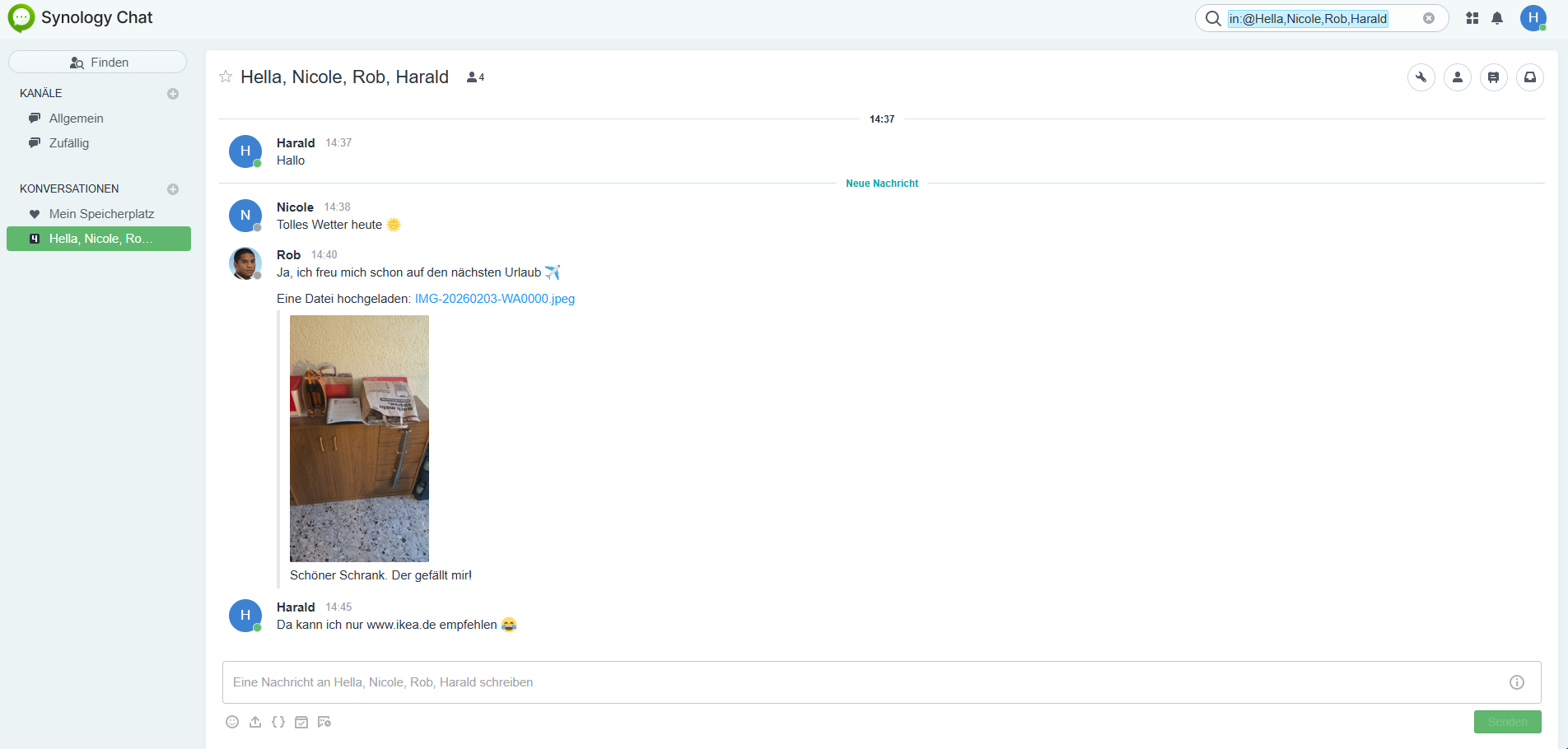 Datei teilen – Dokumente und Bilder direkt im Verlauf