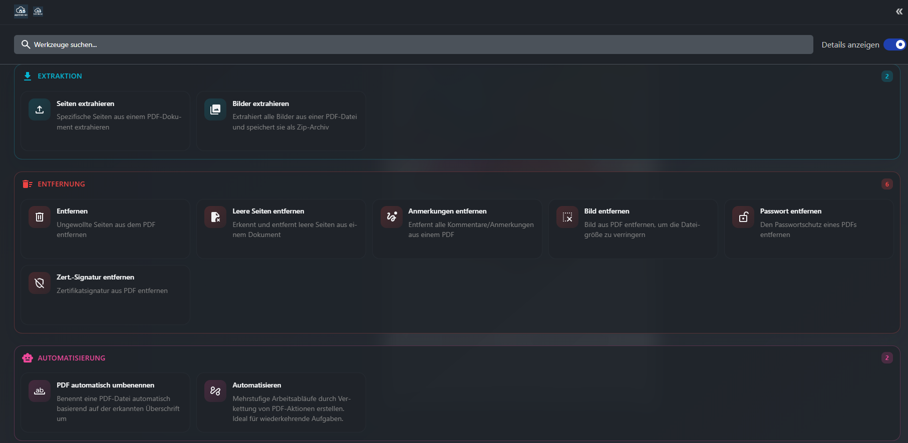 Dokumente vorbereiten